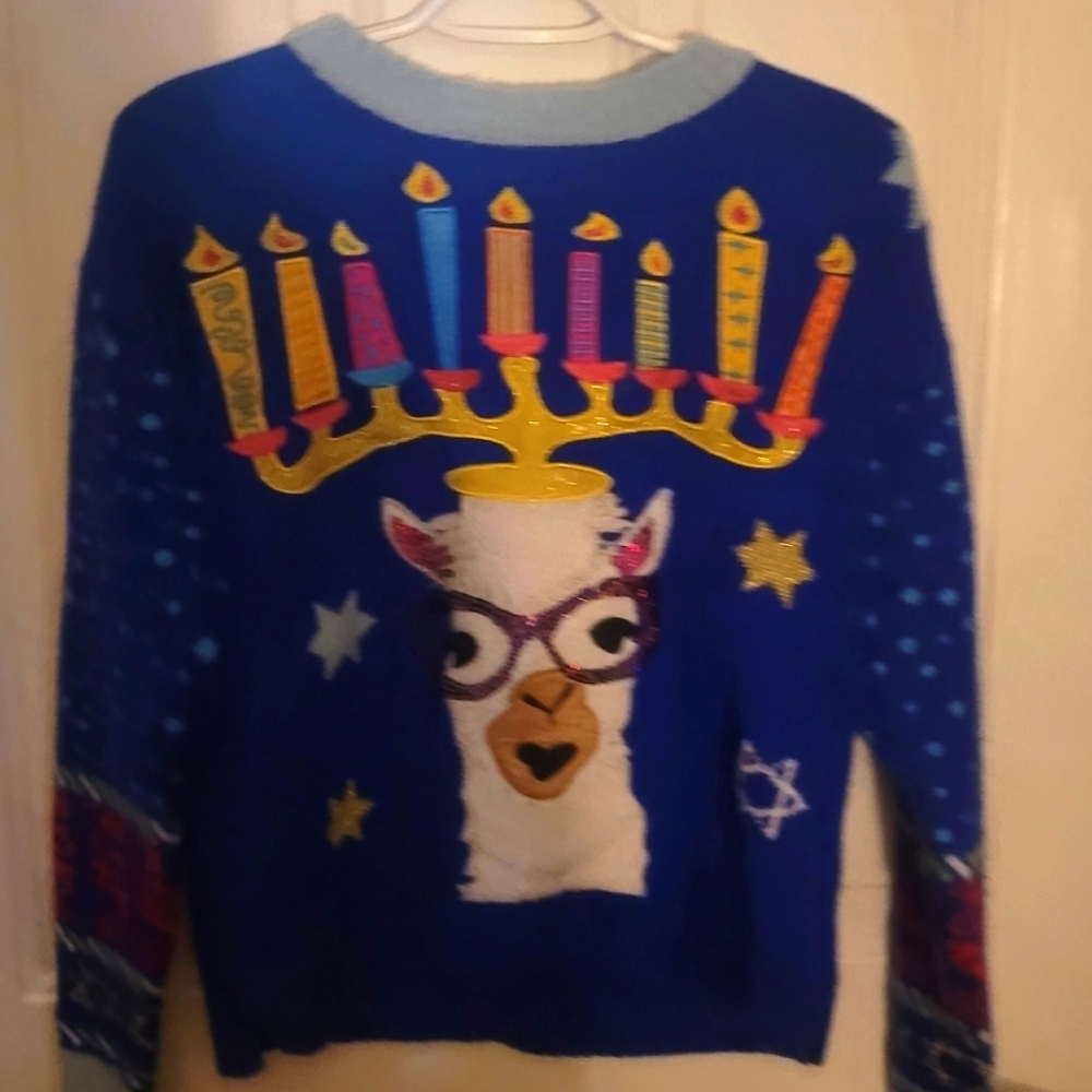 Llama Hannukah Sweater